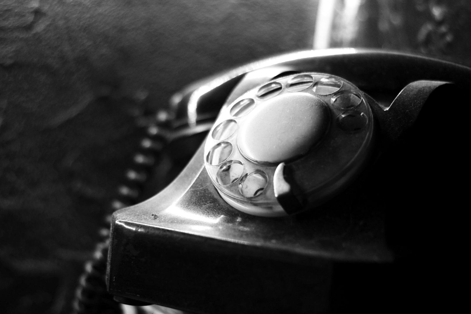 Close-up of a rotary dial